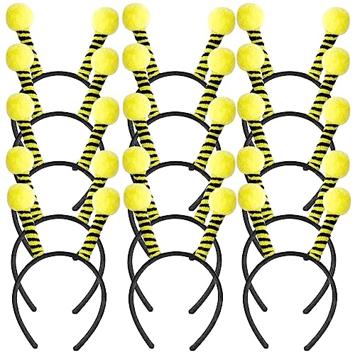 Wensdr 15 Stück Party-Bienen-Tentakel-Kopfbedeckung, niedliche Haarbänder für Mädchen, Party-Bienen-Dekoration, Stirnband von Wensdr