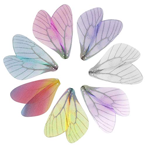 70 Paar Libelle Flügel Ohrringe Künstliche Handwerk Schmetterlingsflügel für Frauen Ohrring Vergoldeter Anhänger Schmuck (70 Paar) von Wensdr