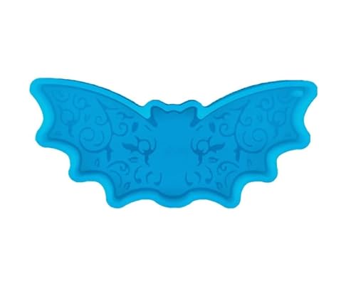 Blaue Halloween-Schlüsselanhänger-Epoxid-Form, DIY, Halloween, Fledermaus für Schlüsselanhänger, Silikonform, Epoxidharz-Formen für DIY-Anhänger, Schmuck, Bastelbedarf, Harzgussformen von Wentoenapp