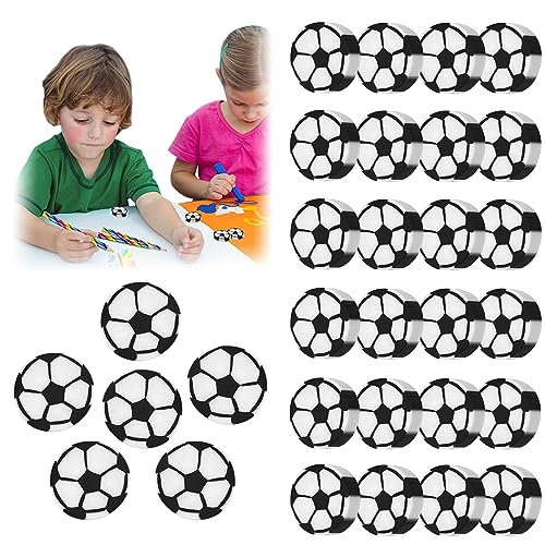 30 Stück Radiergummi Kinder | Fußball Radiergummi | Süßes Sport Thema Radierer | Mini-Radiergummi | Kinder Mitgebsel Geschenk | Kindergeburtstag Posten(Fußball, 30P) von Wentsent