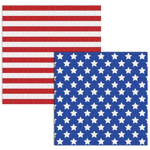 Wentsent Servietten Amerika, 48 USA Flagge Servietten, Stars Stripes Papierservietten, Vereinigte Staaten Amerika Tischdeko Passend für amerikanische Mottoparty Veteranentag Wahltag Unabhängigkeitstag Wentsent Servietten Amerika, 48 USA Flagge Servietten, Stars Stripes Papierservietten, Vereinigte Staaten Amerika Tischdeko Passend für amerikanische Mottoparty Veteranentag Wahltag Unabhängigkeitstag von Wentsent