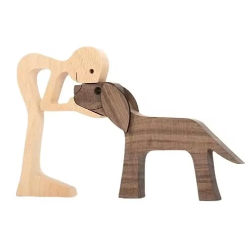 Welpen Holzschnitz Ornamente, Holzfigur für Hunde Herzerwärmendes Geschenk Handgemachte Hund Holzschnitzerei Welpe Holz Handwerk Skulptur Für Hundeliebhaber, Bastelfigur, Holz, Zuhause, Büro Welpen Holzschnitz Ornamente, Holzfigur für Hunde Herzerwärmendes Geschenk Handgemachte Hund Holzschnitzerei Welpe Holz Handwerk Skulptur Für Hundeliebhaber, Bastelfigur, Holz, Zuhause, Büro von Wenxiaw