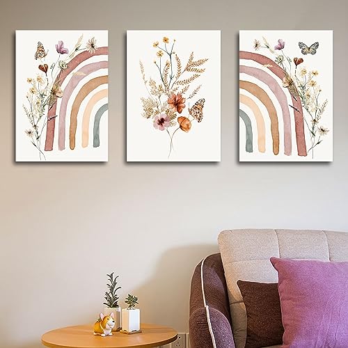 Wenxiaw Bilder Kinderzimmer, 3er Set DIN A4 Poster Set, Wandbilder Kinderzimmer, Kinderzimmer Poster, Deko Bilder Kinderzimmer Mädchen und Jungen, Wandposter Premium, Kinderzimmer Deko von Wenxiaw