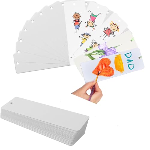 60 Stück Leeres, handgezeichnetes Lesezeichenpapier,Blanko Lesezeichen Papier Weiß,Lesezeichen mit Loch für Quaste Anhänger – Kraftpapier Anhänger zum Lesen, DIY Etiketten, Geschenkanhänger Weiß 60 Stück Leeres, handgezeichnetes Lesezeichenpapier,Blanko Lesezeichen Papier Weiß,Lesezeichen mit Loch für Quaste Anhänger – Kraftpapier Anhänger zum Lesen, DIY Etiketten, Geschenkanhänger Weiß von Wenyue