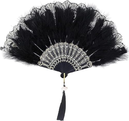 Abschlussball Schwarz Fan, Tea-Party-Fächer, Damen Klappfächer, Schwarz Hochzeitsfächer Spitze, Spitze Faltfächer, Für Hochzeiten,Geburttag,Party,Dancing,Prom Tea,Party Black Kunsthandwerk Faltfächer. Abschlussball Schwarz Fan, Tea-Party-Fächer, Damen Klappfächer, Schwarz Hochzeitsfächer Spitze, Spitze Faltfächer, Für Hochzeiten,Geburttag,Party,Dancing,Prom Tea,Party Black Kunsthandwerk Faltfächer. von Wenyue
