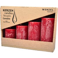 Adventskerzen "Rustic", abgestuft, 4er-Set - Rubinrot Adventskerzen "Rustic", abgestuft, 4er-Set - Rubinrot von Wenzel
