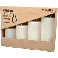 Adventskerzen "Rustic", abgestuft, 4er-Set - Wollweiß Adventskerzen "Rustic", abgestuft, 4er-Set - Wollweiß von Wenzel