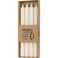 Stabkerzen "Rustik" - Wollweiß von Wenzel