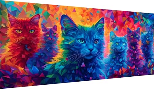 5D Katze Diamond Painting XXL 90x180cm, Diamant Painting Bilder Farbe Diamond Painting Erwachsene Mosaikherstellung,Full Eckige Steine Crystal Strass Stickerei Diamant kunst Set,Deko wohnzimmer WE2655 5D Katze Diamond Painting XXL 90x180cm, Diamant Painting Bilder Farbe Diamond Painting Erwachsene Mosaikherstellung,Full Eckige Steine Crystal Strass Stickerei Diamant kunst Set,Deko wohnzimmer WE2655 von Weoqion
