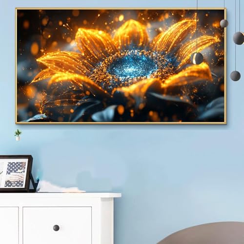 Malen Nach Zahlen Blumen, Malen Nach Zahlen Erwachsene Fantasy Paint by Numbers Handgemalt Ölgemälde Kit für Anfänger mit Pinseln und Acrylfarben, Halloween Deko Wohnzimmer, Geschenke 50x100cm Q6-361 von Weoqion