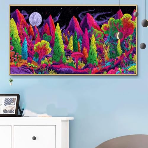 Malen Nach Zahlen Bunt, Malen Nach Zahlen Erwachsene Anime Paint by Numbers Handgemalt Ölgemälde Kit für Anfänger mit Pinseln und Acrylfarben, Halloween Deko Wohnzimmer,Frauen Geschenke 40x90cm Q6-851 von Weoqion