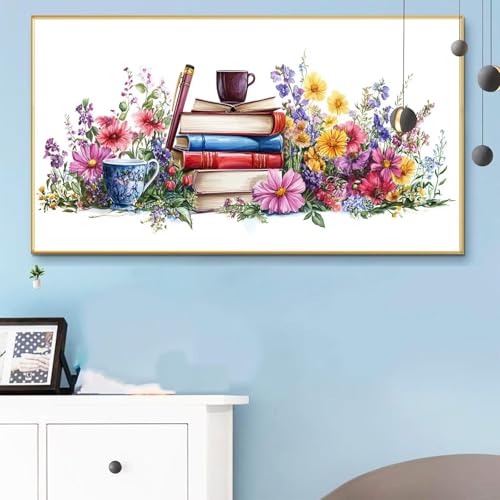 Malen Nach Zahlen Erwachsene Baum Malen Nach Zahlen XXL 60x120CM Paint by Numbers Blume Bild DIY Set Erwachsene Basteln, Adults Kreativ Set für Zimmer Deko, Herbstdeko, Weihnachtsdeko Geschenke Q6-478 von Weoqion