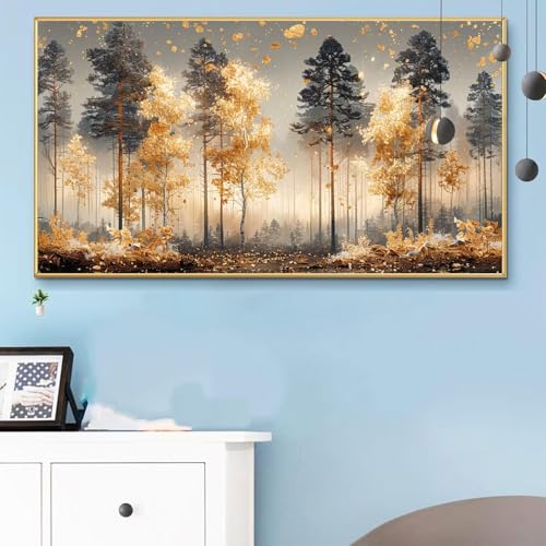 Malen Nach Zahlen Erwachsene Baum Malen Nach Zahlen XXL 80x160 cm Paint by Numbers Herbst Bild DIY Set Erwachsene Basteln, Adults Kreativ Set für Zimmer Deko,Herbstdeko,Weihnachtsdeko Geschenke Q6-602 von Weoqion