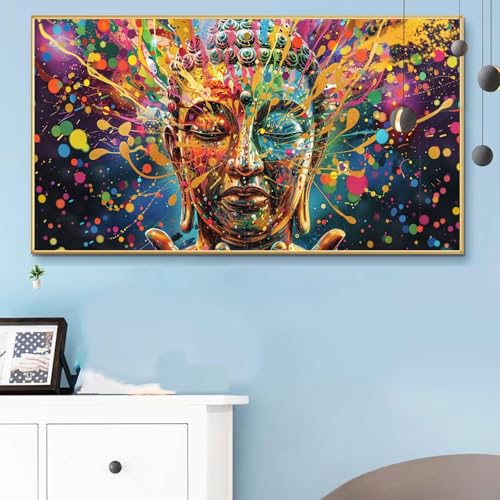 Malen Nach Zahlen Erwachsene Bunt Malen Nach Zahlen XXL 90x180CM Paint by Numbers Zen Bild DIY Set Erwachsene Basteln, Adults Kreativ Set für Zimmer Deko, Herbstdeko, Weihnachtsdeko Geschenke Q6-968 von Weoqion