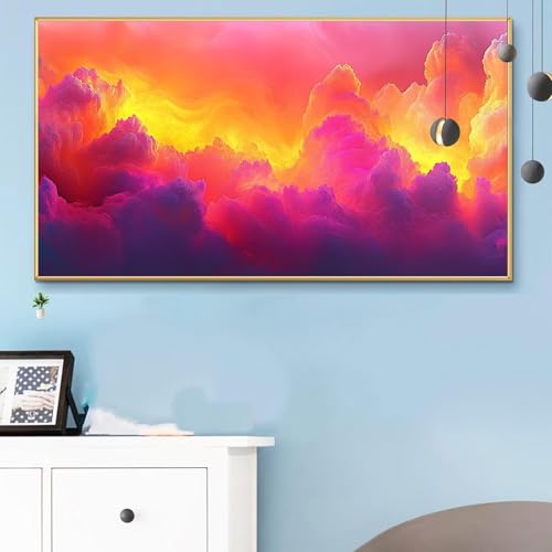 Malen Nach Zahlen Erwachsene Halloween Malen Nach Zahlen XXL 60x120CM Paint by Numbers Farbe Bild DIY Set Erwachsene Basteln, Adults Kreativ Set für Zimmer Deko, Herbstdeko, Weihnachtsdeko Q6-588 von Weoqion