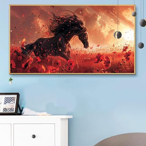 Malen Nach Zahlen Erwachsene Herbst Malen Nach Zahlen XXL 50x100 Paint by Numbers Tiere Bild DIY Set Erwachsene Basteln, Adults Kreativ Set für Zimmer Deko, Herbstdeko, Weihnachtsdeko Geschenke Q6-234 von Weoqion