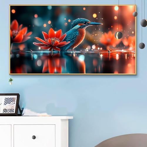 Malen Nach Zahlen Erwachsene Herbst Malen Nach Zahlen XXL 50x100cm Paint by Numbers Tiere Bild DIY Set Erwachsene Basteln, Adults Kreativ Set für Zimmer Deko,Herbstdeko,Weihnachtsdeko Geschenke Q6-726 von Weoqion