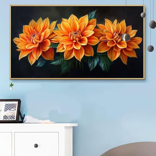 Malen Nach Zahlen Erwachsene Herbst Malen Nach Zahlen XXL 90x180 CM Paint by Numbers Blume Bild DIY Set Erwachsene Basteln, Adults Kreativ Set für Zimmer Deko, Herbstdeko, Männer Geschenke Q6-130 von Weoqion