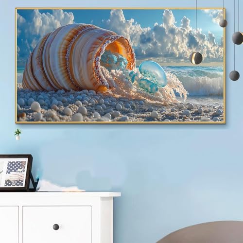 Malen Nach Zahlen Erwachsene Hülse Malen Nach Zahlen XXL 90x180CM Paint by Numbers Strand Bild DIY Set Erwachsene Basteln, Adults Kreativ Set für Zimmer Deko,Herbstdeko,Weihnachtsdeko Geschenke Q6-348 von Weoqion