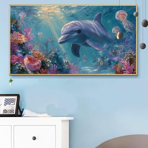 Malen Nach Zahlen Erwachsene Niedlich Malen Nach Zahlen XXL 80x160cm Paint by Numbers Hai Bild DIY Set Erwachsene Basteln, Adults Kreativ Set für Zimmer Deko,Herbstdeko,Weihnachtsdeko Geschenke Q6-456 von Weoqion