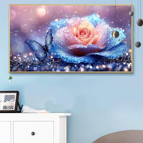 Malen Nach Zahlen Schmetterling, Malen Nach Zahlen Erwachsene Anlage Paint by Numbers Handgemalt Ölgemälde Kit für Anfänger mit Pinseln Acrylfarben,Halloween Deko Wohnzimmer,Geschenke 80x160CM Q6-763 von Weoqion
