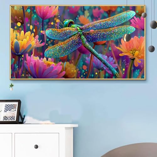 Malen Nach Zahlen Tiere, Malen Nach Zahlen Erwachsene Anlage Paint by Numbers Handgemalt Ölgemälde Kit für Anfänger mit Pinseln und Acrylfarben, Halloween Deko Wohnzimmer, Geschenke 80x160 CM Q6-705 von Weoqion