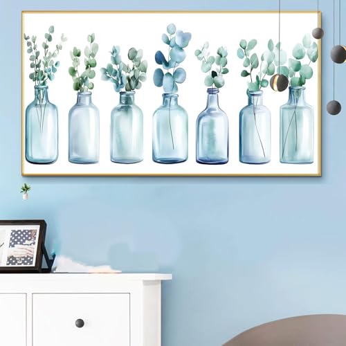 Malen Nach Zahlen Vase, Malen Nach Zahlen Erwachsene Anlage Paint by Numbers Handgemalt Ölgemälde Kit für Anfänger mit Pinseln und Acrylfarben, Halloween Deko Wohnzimmer, Geschenke 100x200 cm Q6-927 von Weoqion