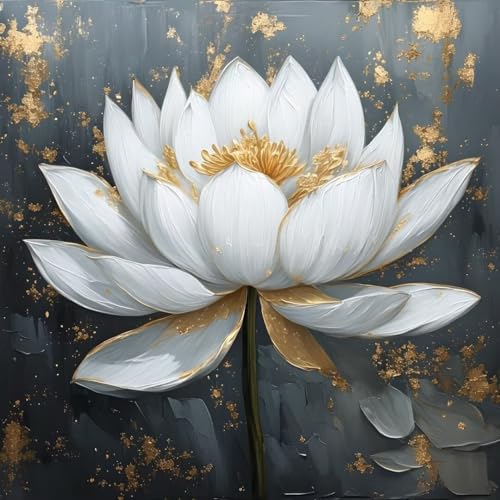 Malen nach Zahlen Erwachsene Weiß Malen nach Zahlen Lotus Malen Nach Zahlen Leinwand, DIY Handgemalt Ölgemälde Kit für Anfänger Mit Pinsels Und Acrylfarbe, Mädchen Geschenk, Room Decor 30x30cm W2-703 Malen nach Zahlen Erwachsene Weiß Malen nach Zahlen Lotus Malen Nach Zahlen Leinwand, DIY Handgemalt Ölgemälde Kit für Anfänger Mit Pinsels Und Acrylfarbe, Mädchen Geschenk, Room Decor 30x30cm W2-703 von Weoqion