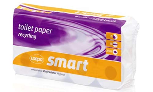 wepa Toilettenpapier Smart, 2-lagig, weiß, Sie erhalten 1 Packung, Packungsinhalt: 8 Rollen wepa Toilettenpapier Smart, 2-lagig, weiß, Sie erhalten 1 Packung, Packungsinhalt: 8 Rollen von Wepa