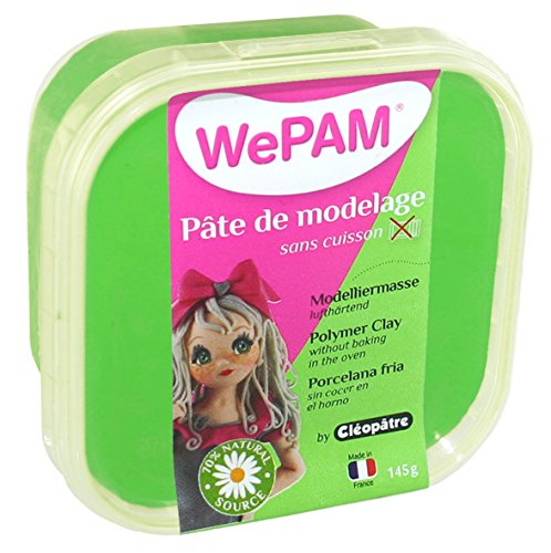WePAM - PFW349-145 - Lufthärtende Modelliermasse, 145 g, Grün von Cléopâtre