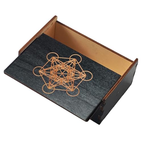 Handgefertigte Schmuckschatulle – Tarotkarten-Box aus Holz, tragbare Schmuckbox, Tarotkartenetui mit Schiebedeckel für Damen und Herren, Heimdekoration Handgefertigte Schmuckschatulle – Tarotkarten-Box aus Holz, tragbare Schmuckbox, Tarotkartenetui mit Schiebedeckel für Damen und Herren, Heimdekoration von Weppduk