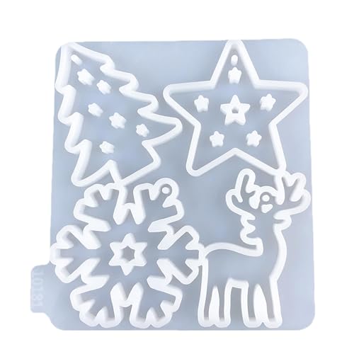 Harz-Weihnachtsschmuck-Formen – Urlaubs-Epoxidharz-Formen | Weihnachts-Silikonform | Weihnachtsanhänger Ornamente Formen, Silikonanhänger Weihnachtsformen für Epoxidharz Harz-Weihnachtsschmuck-Formen – Urlaubs-Epoxidharz-Formen | Weihnachts-Silikonform | Weihnachtsanhänger Ornamente Formen, Silikonanhänger Weihnachtsformen für Epoxidharz von Weppduk