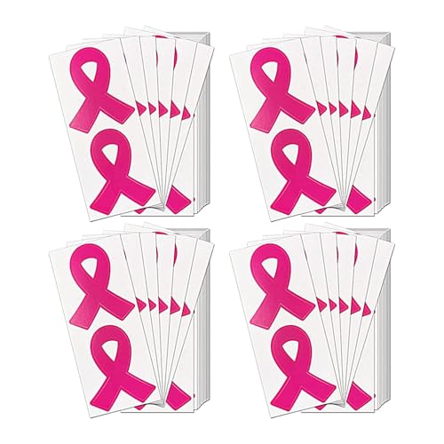 Rosa Brustbewusstseinsaufkleber, Krebsbewusstseinsband, 100 x Brustpflege-Aufkleber, gestanzte rosa Aufkleber, Event-Dekoration, Aufkleber für die Gesundheit von Frauen, für Tassen, Arme Rosa Brustbewusstseinsaufkleber, Krebsbewusstseinsband, 100 x Brustpflege-Aufkleber, gestanzte rosa Aufkleber, Event-Dekoration, Aufkleber für die Gesundheit von Frauen, für Tassen, Arme von Weppduk