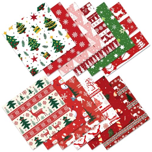 Scrap-Papier mit Weihnachtsmotiven, 12 x Weihnachtsfest, dekoratives Papier für Kartenherstellung, Weihnachts-Scrapbooking-Papier, dekoratives Bastelpapier, buntes Bastelpapier zum Schaben Scrap-Papier mit Weihnachtsmotiven, 12 x Weihnachtsfest, dekoratives Papier für Kartenherstellung, Weihnachts-Scrapbooking-Papier, dekoratives Bastelpapier, buntes Bastelpapier zum Schaben von Weppduk