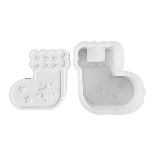 Weihnachts-Silikonform | Epoxidharz-Formen für Weihnachten | Strumpf-Kerzenhalter-Formen | leicht zu lösende Weihnachts-Silikonformen für Kerzenherstellung, Desktop-Dekoration, Ornament-Form Weihnachts-Silikonform | Epoxidharz-Formen für Weihnachten | Strumpf-Kerzenhalter-Formen | leicht zu lösende Weihnachts-Silikonformen für Kerzenherstellung, Desktop-Dekoration, Ornament-Form von Weppduk