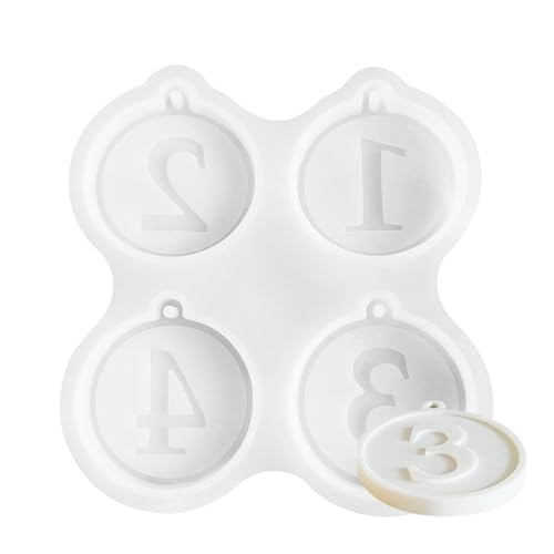 Weihnachtsformen für Harz – Zahlenform aus Silikon | Weihnachtsschmuck Zahlen 1–4 Harzformen | Ornament-Form aus Kunstharz für Heimdekoration, Schlüsselanhänger, Anhänger Weihnachtsformen für Harz – Zahlenform aus Silikon | Weihnachtsschmuck Zahlen 1–4 Harzformen | Ornament-Form aus Kunstharz für Heimdekoration, Schlüsselanhänger, Anhänger von Weppduk
