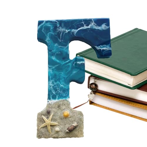 Weppduk Buchstaben für Wanddekoration, Strandmotiv-Buchstaben, Wanddekoration, große Harz-Buchstaben, Strandstil, Wanddekoration, Ozean-Buchstaben, Ornamente von Weppduk