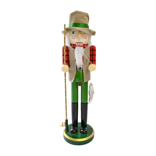 Weppduk Fisherman – 38 cm große -Holzfiguren | Weihnachts-Angler aus Holz mit Angelrute und Fisch in der Hand | Weihnachts- -Ornamente und Dekoration Weppduk Fisherman – 38 cm große -Holzfiguren | Weihnachts-Angler aus Holz mit Angelrute und Fisch in der Hand | Weihnachts- -Ornamente und Dekoration von Weppduk