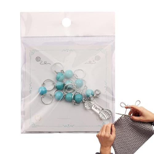 Weppduk Knitting Counter Chains - Crochet Row Counter Charm Stitching Marker - Row Counter Charm, Praktisches Häkelzubehör zum Stricken Häkeln von Weppduk