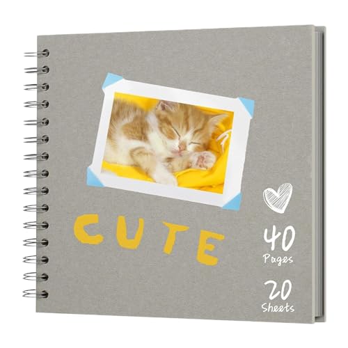 Weppduk Scrapbook Album | College Photo Scrapbook | 17,8 x 17,8 cm Scrapbook Album, 40 Seiten Hardcover Papier Scrap Book, Fotoalben Buch für Hochzeit Weppduk Scrapbook Album | College Photo Scrapbook | 17,8 x 17,8 cm Scrapbook Album, 40 Seiten Hardcover Papier Scrap Book, Fotoalben Buch für Hochzeit von Weppduk