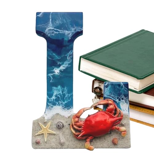 Weppduk Strandmotiv-Buchstaben – Strandmotiv-Buchstaben im Strandstil, Wanddekoration, große Harz-Buchstaben, Strandstil-Schilder, Wanddekoration, Ozean-Buchstaben-Ornamente von Weppduk