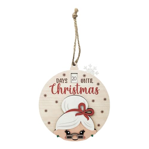 Weppduk Weihnachts-Countdown-Wandkalender – Holz-Weihnachtsuhr Countdown | Weihnachts-Oma bis Weihnachten, Countdown-Schild, Weihnachts-Verschiebe-Ornament für drinnen und Zuhause Weppduk Weihnachts-Countdown-Wandkalender – Holz-Weihnachtsuhr Countdown | Weihnachts-Oma bis Weihnachten, Countdown-Schild, Weihnachts-Verschiebe-Ornament für drinnen und Zuhause von Weppduk