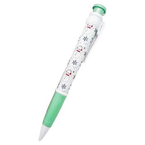 Weppduk Weihnachts-Kugelschreiber, einziehbar, lustiger Kugelschreiber, großer Weihnachts-Kugelschreiber, 28,5 cm lang, großes Festival-Thema, Muster, Schreibstift für Erwachsene und Kinder von Weppduk