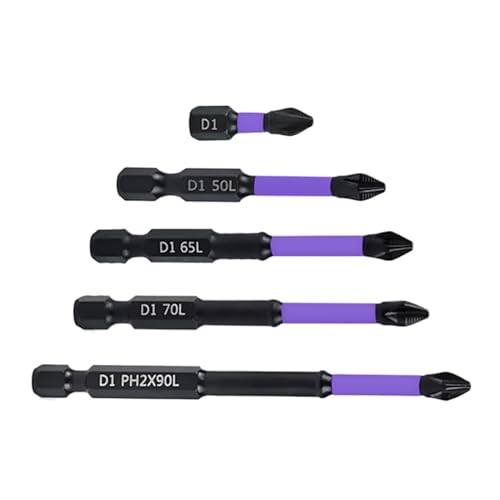 Weqizuerqi Magnetisches Bit -Set, Magnetic Drill Bits - Starker magnetischer Dauerhaftigkeitsschraubendreher -Bohrer Set - Metallschrauben -Treiber Anti -Stoß -Elektrowerkzeugzubehör für Elektriker, von Weqizuerqi
