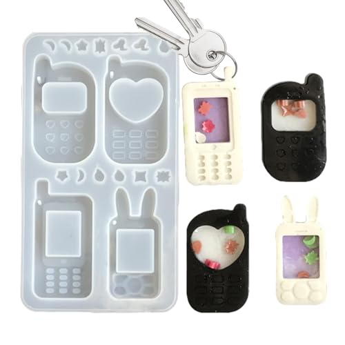 Weqizuerqi Silikon-Set für Schlüsselanhänger, dekorative Anhänger, Silikonform für Epoxidharz, dekorative Anhänger, Schlüsselanhänger-Zubehör, Taschenzubehör, Anhänger, Ornament Weqizuerqi Silikon-Set für Schlüsselanhänger, dekorative Anhänger, Silikonform für Epoxidharz, dekorative Anhänger, Schlüsselanhänger-Zubehör, Taschenzubehör, Anhänger, Ornament von Weqizuerqi