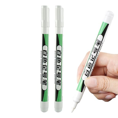 Weqizuerqi White Paint Marker, wasserfester weißer Marker, verblasst nicht, Marker mit zarter Spitze für Keramik, Holz, Leder und Glas Weqizuerqi White Paint Marker, wasserfester weißer Marker, verblasst nicht, Marker mit zarter Spitze für Keramik, Holz, Leder und Glas von Weqizuerqi