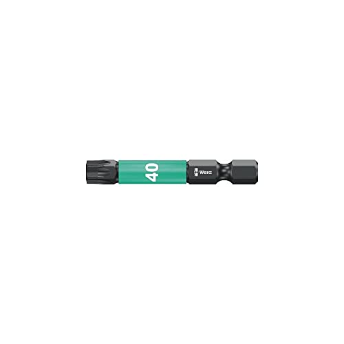 Wera Impaktor Bit für Torx, 1/4 Zoll E 6,3 Set, Torx-Profil: TX40 5 Stk von Wera