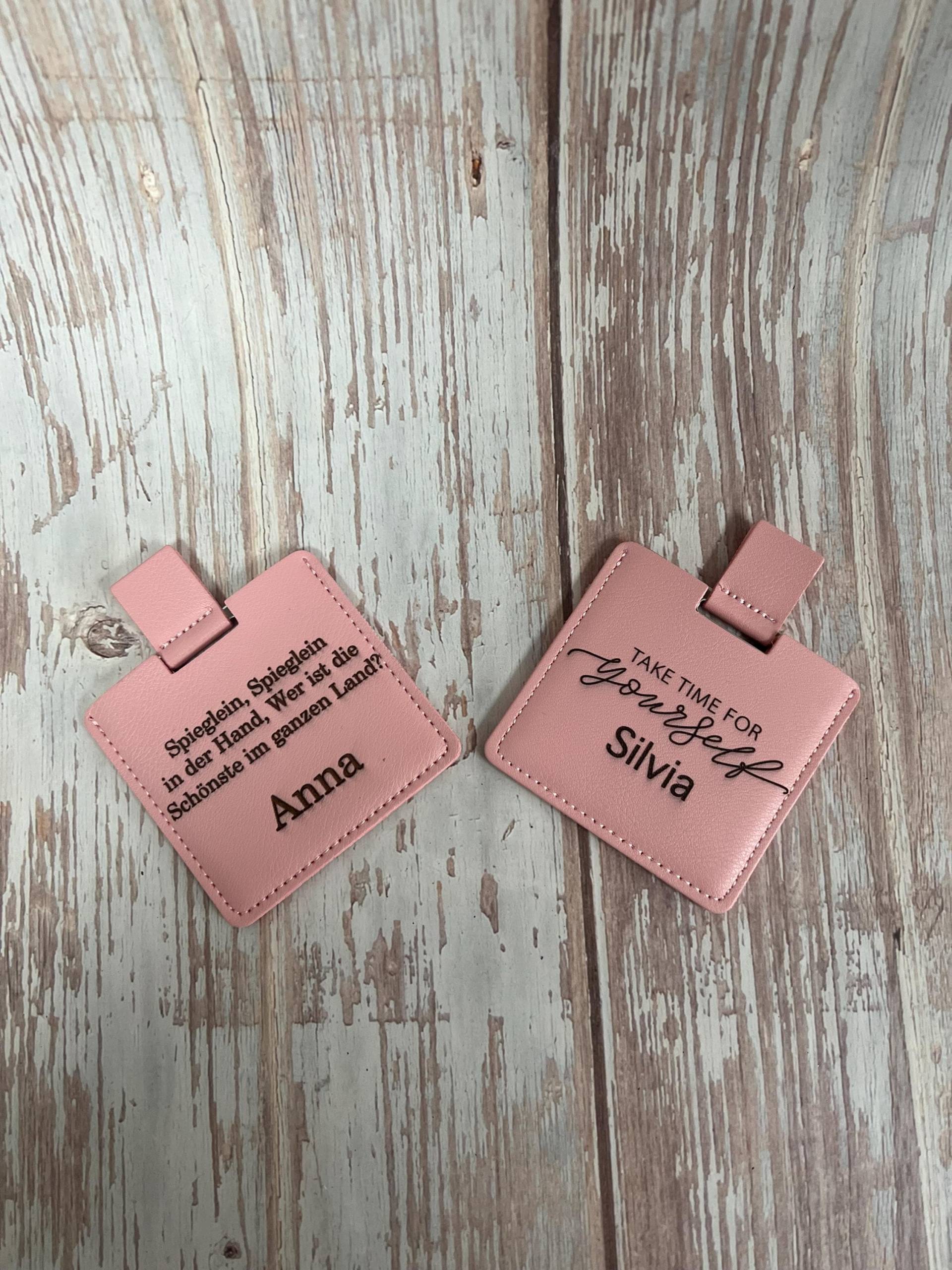 Taschenspiegel Aus Leder Personalisiert Taschenspiegel Aus Leder Personalisiert von WerbemittelWeil