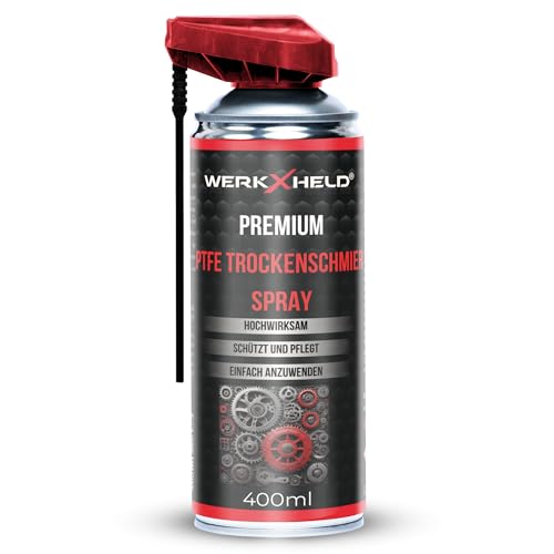WerkXheld Trockenschmierspray PTFE 400ml – Teflon Spray für Fenster, Türen & Fahrradketten | Trockenschmiermittel | Anti-Quietsch Spray | Specialist Dry Lube WerkXheld Trockenschmierspray PTFE 400ml – Teflon Spray für Fenster, Türen & Fahrradketten | Trockenschmiermittel | Anti-Quietsch Spray | Specialist Dry Lube von WerkXheld