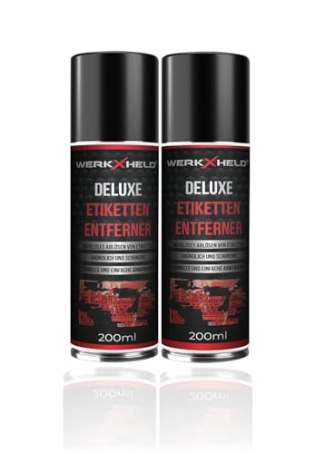 Werkxheld Etikettenentferner SET – 2x 200 ml – Der ultimative Klebereste & Klebstoffentferner | Perfekter Etikettenlöser & Kleberentferner für saubere Oberflächen Werkxheld Etikettenentferner SET – 2x 200 ml – Der ultimative Klebereste & Klebstoffentferner | Perfekter Etikettenlöser & Kleberentferner für saubere Oberflächen von WerkXheld